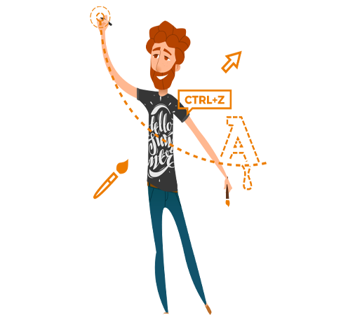 Clipart Mann zeichnend